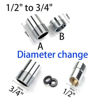 length 35mm 2pcs 1/2" to 3/4" Diameter change connector Water pipe 20mm to 25mm DN15 to DN20 water heater Electromagnetic valve
length 35mm 2pcs 1/2" to 3/4" Diameter change connector Water pipe 20mm to 25mm DN15 to DN20 water heater Electromagnetic valve