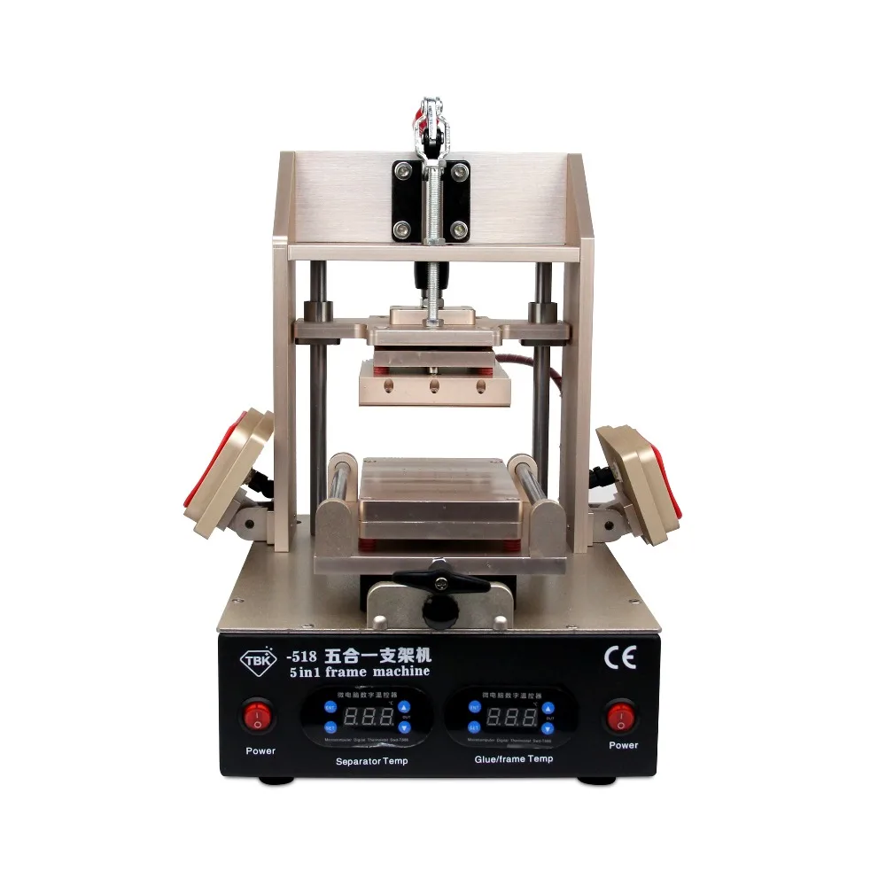 TBK 5 in1 LCD Refurbish Machine Middle Bezel Separator/Frame Laminating Machine/Vacuum LCD Separator/Glue Remover / Preheater
TBK 5 in1 LCD Refurbish Machine Middle Bezel Separator/Frame Laminating Machine/Vacuum LCD Separator/Glue Remover / Preheater