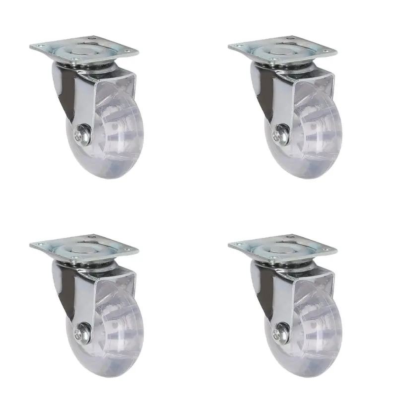 Transparent PU Caster Mute Universal Heavy Duty Furniture Wheel For Children's Car Office Chair Swivel Casters
Transparent PU Caster Mute Universal Heavy Duty Furniture Wheel For Children's Car Office Chair Swivel Casters