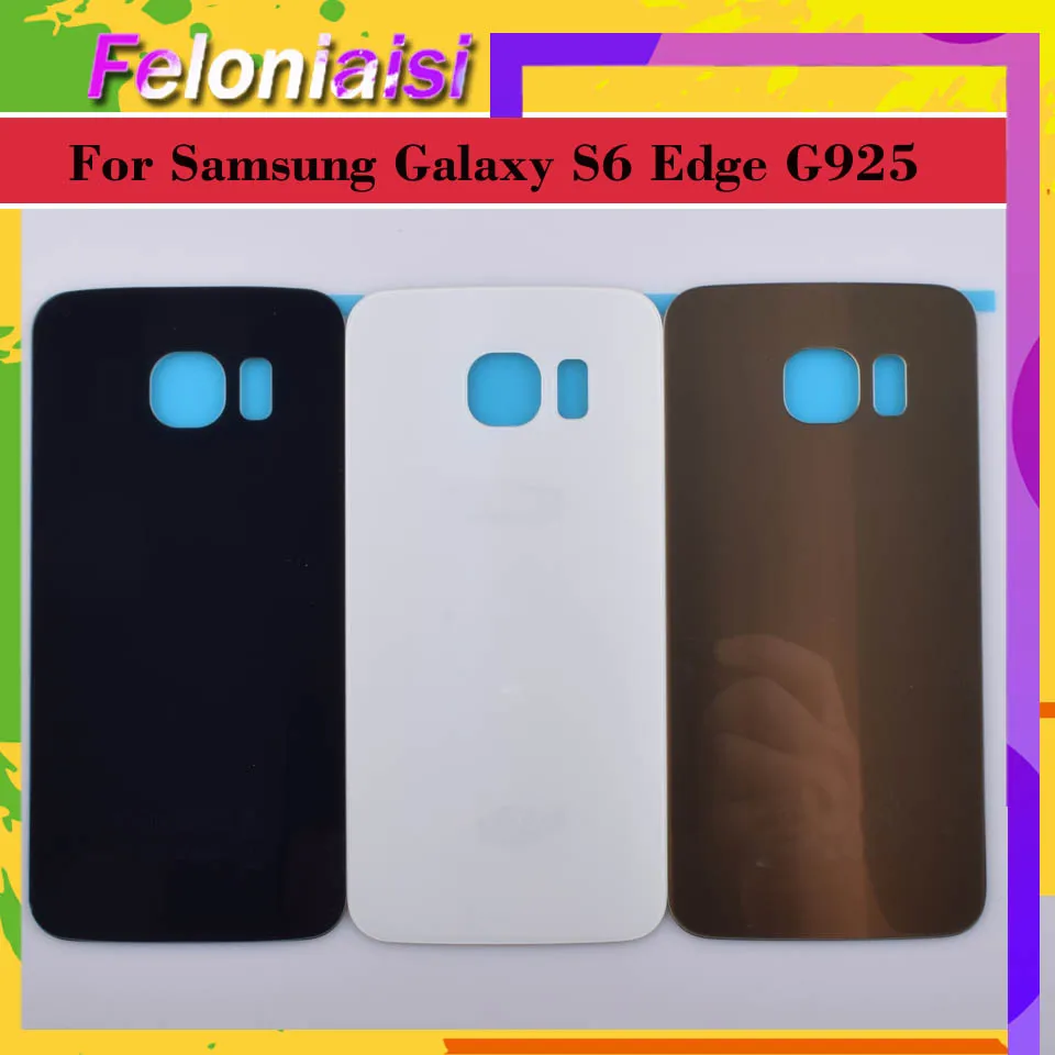 For Samsung Galaxy S6 Edge G925 G925F G925T Housing Battery Door Rear Back Glass Cover Case Chassis Shell Replacement | Мобильные