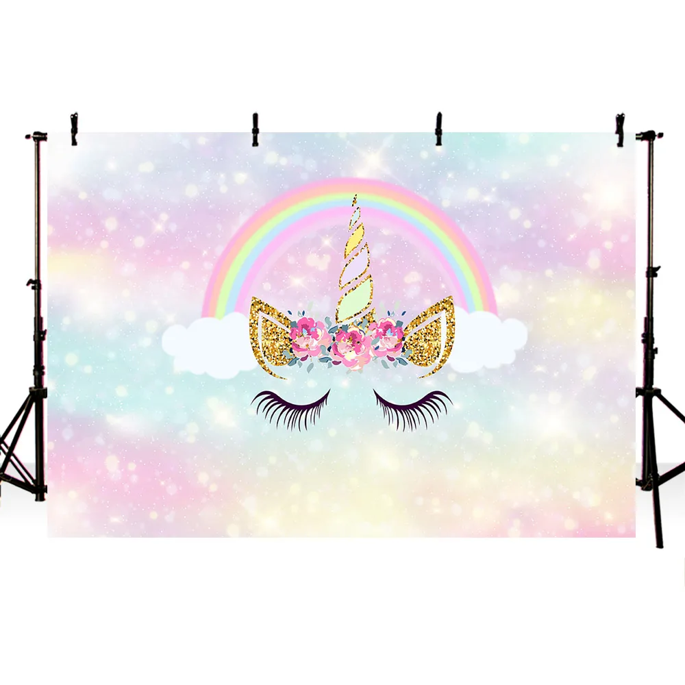 Mehofoto Rainbow Unicorn Backdrop for Photography Bokeh Glitter Newborn Baby Shower Photo Booth Background Studio Printed 353
Mehofoto Rainbow Unicorn Backdrop for Photography Bokeh Glitter Newborn Baby Shower Photo Booth Background Studio Printed 353