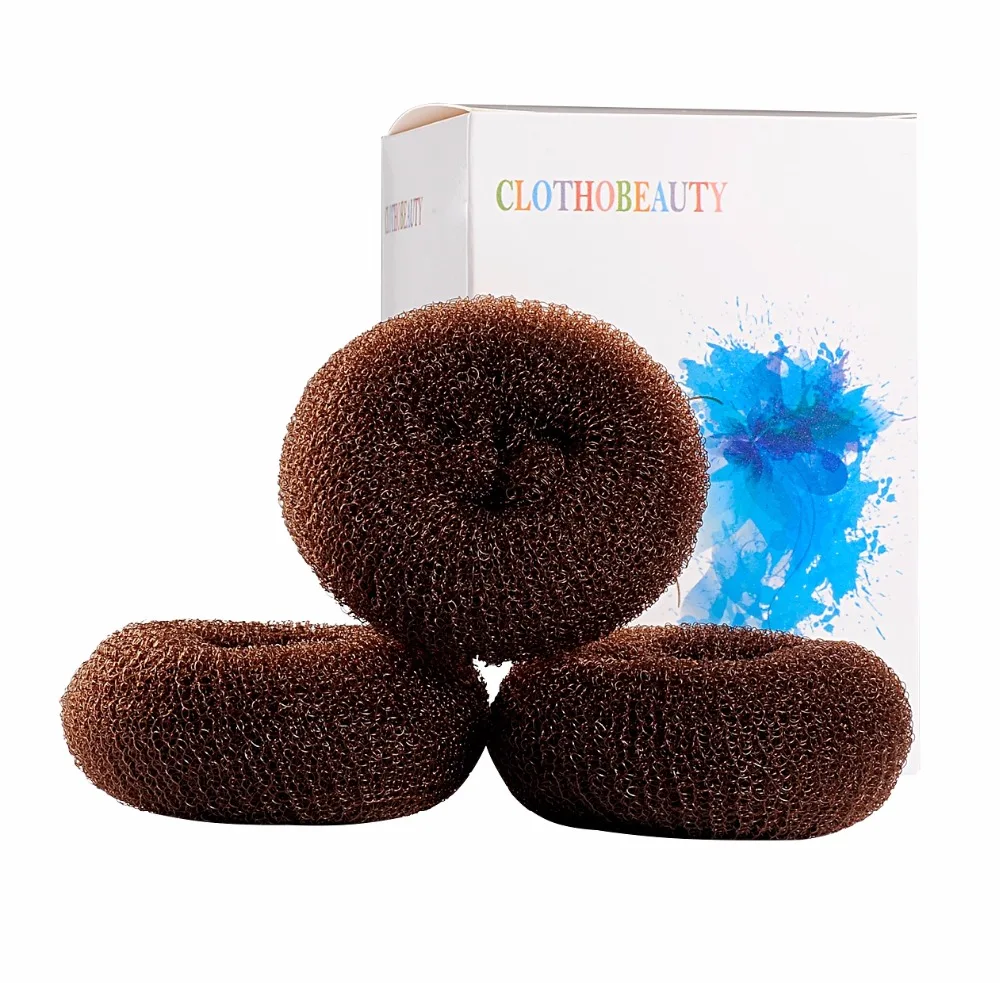 CLOTHOBEAUTY 3 Pcs Extra Small Size Kids/Children Hair Bun Donut Maker, Chignon Hair Doughnut Shape,short/thin hair 2.5'' Brown
CLOTHOBEAUTY 3 Pcs Extra Small Size Kids/Children Hair Bun Donut Maker, Chignon Hair Doughnut Shape,short/thin hair 2.5'' Brown