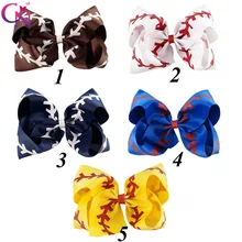 CN 7" Glitter Printed Ribbon Baseball Bow With Clip For Kids Girls Handmade Boutique Large Hairgrips Hair Accessories
CN 7" Glitter Printed Ribbon Baseball Bow With Clip For Kids Girls Handmade Boutique Large Hairgrips Hair Accessories