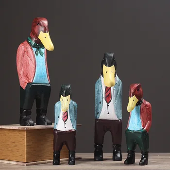 2PCS/Set of Mr. Duck Brothers Statue Creative Manual Color Drawing Puppet Jewelry Living room TV cabinet Home Decoration Gift
2PCS/Set of Mr. Duck Brothers Statue Creative Manual Color Drawing Puppet Jewelry Living room TV cabinet Home Decoration Gift