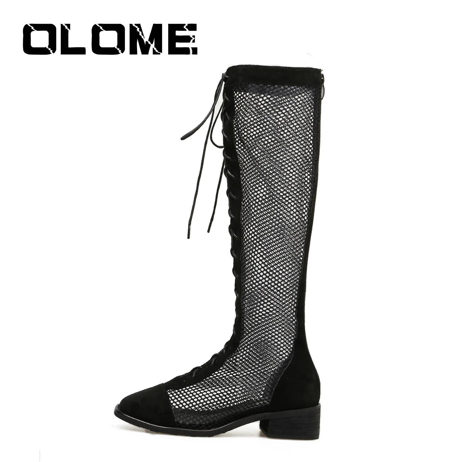 2019 Summer New Fashion Mesh Lace-up Boots Cool Boots Mesh Hollow High Boots And Knee Boots Thick With Roman Wind Sandals Women
2019 Summer New Fashion Mesh Lace-up Boots Cool Boots Mesh Hollow High Boots And Knee Boots Thick With Roman Wind Sandals Women