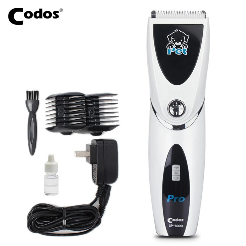 Image Rechargeable Cat Hair Trimmer Electric Pet Hair Clipper Remover Dog Grooming Tools Haircut Machine Ceramic Blade Codos CP 8000