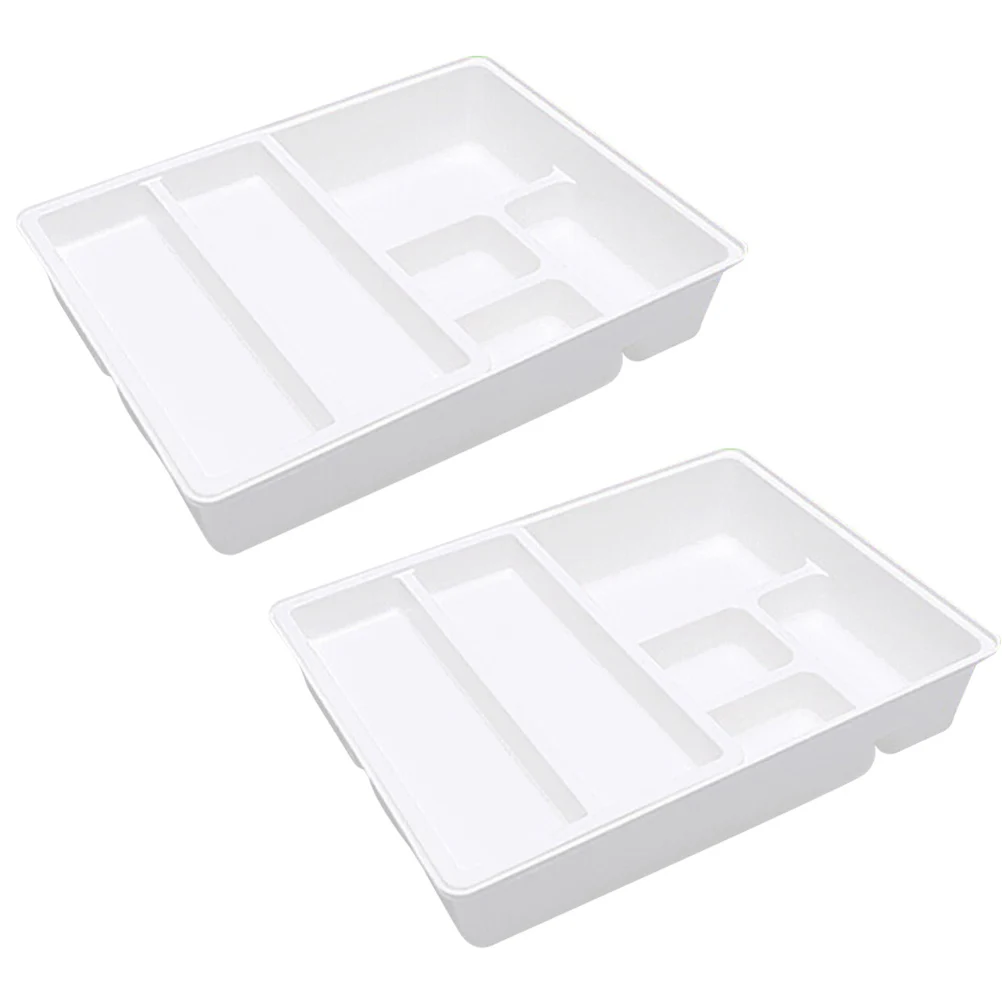 2 Pcs Storage Box Double-layer Plastic Drawer Type Kitchen Organizer Cutlery Storage Organizer Flatware Tray for Home Desktop Kitchen
2 Pcs Storage Box Double-layer Plastic Drawer Type Kitchen Organizer Cutlery Storage Organizer Flatware Tray for Home Desktop Kitchen