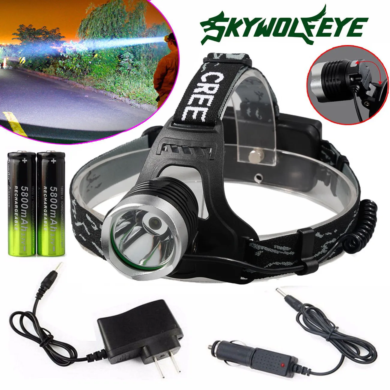 Hot Fashion High Quality XML T6 LED Focus Headlight Head Lamp Zoomable 2x18650 Charger Drop Shipping
Hot Fashion High Quality XML T6 LED Focus Headlight Head Lamp Zoomable 2x18650 Charger Drop Shipping