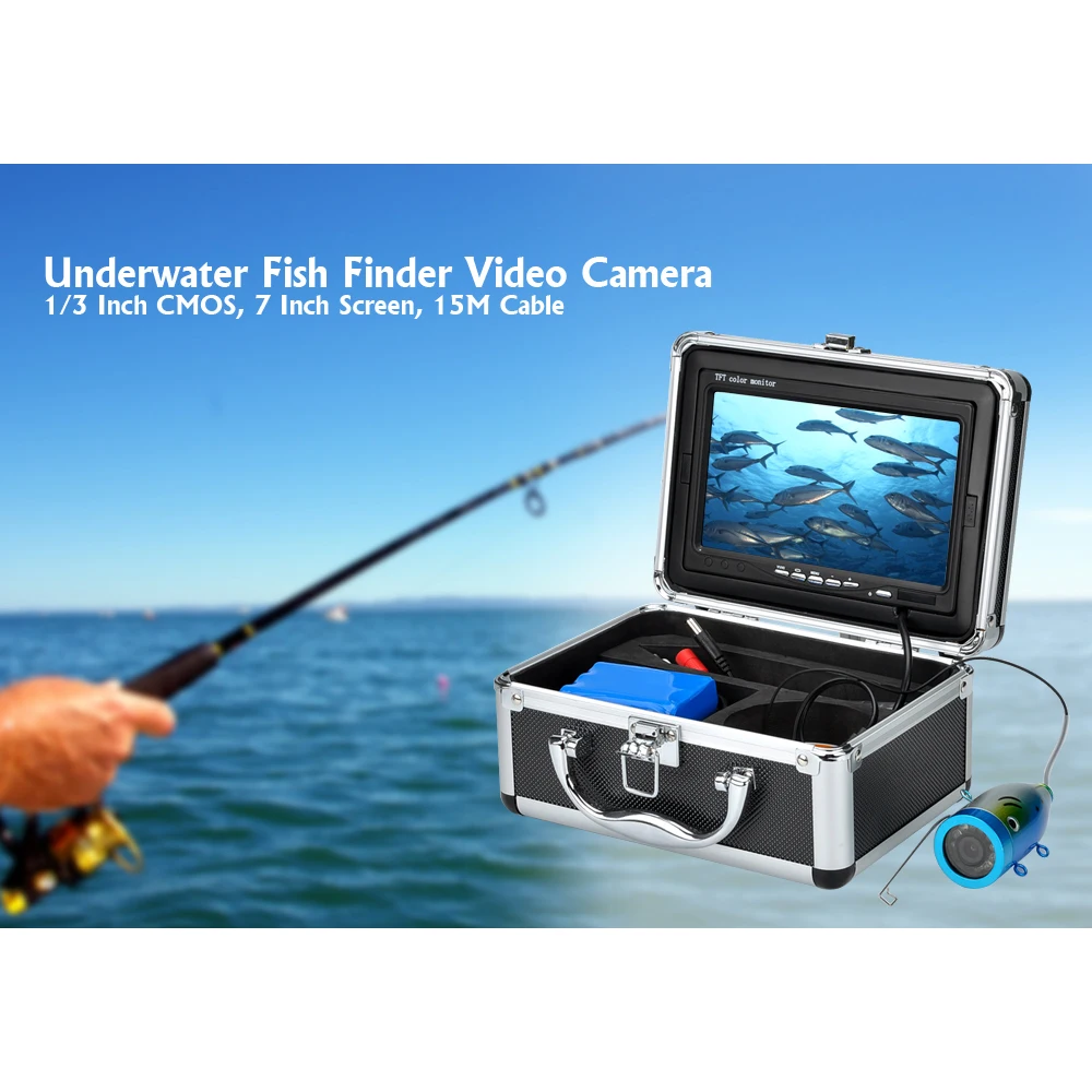 15m Professional Fish Finder Underwater Fishing Video Camera 7" Color HD Monitor 1000TVL HD camera
15m Professional Fish Finder Underwater Fishing Video Camera 7" Color HD Monitor 1000TVL HD camera