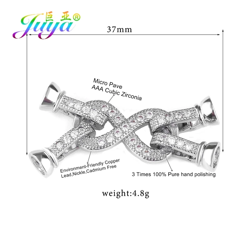 Juya DIY Beading Jewelry Material Micro Pave Zircon Fastener Pearls Clasps Findings For Women Natural Stone Pearl Jewelry Making
Juya DIY Beading Jewelry Material Micro Pave Zircon Fastener Pearls Clasps Findings For Women Natural Stone Pearl Jewelry Making