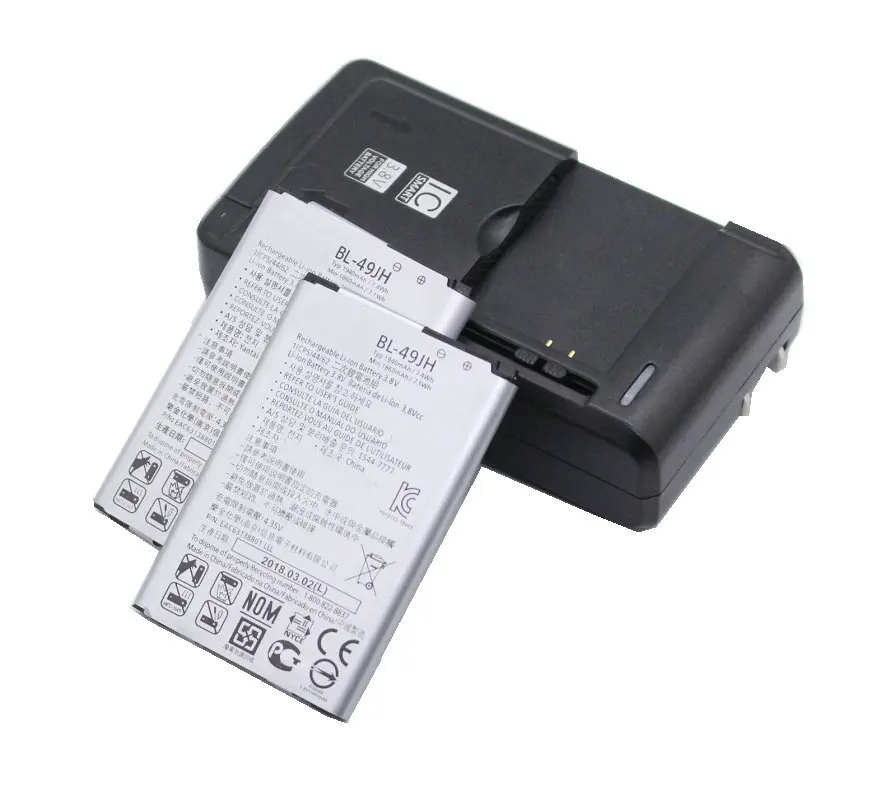 2x 1940mAh BL-49JH Replacement Battery + Charger for LG K3 LS450 K4 K120 Spree K121 K130 k120e K130e BL49JH BL 49JH
2x 1940mAh BL-49JH Replacement Battery + Charger for LG K3 LS450 K4 K120 Spree K121 K130 k120e K130e BL49JH BL 49JH