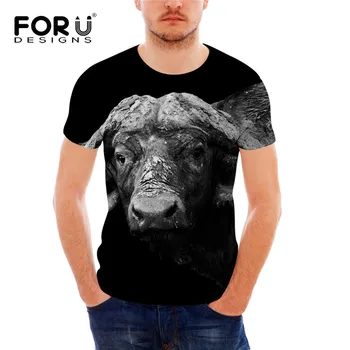 FORUDESIGNS African Buffao Printing Men T Shirts Cool Style Short Sleeve Top Tee Shirt Male Summer Round Neck Homme Gyms Tshirt
FORUDESIGNS African Buffao Printing Men T Shirts Cool Style Short Sleeve Top Tee Shirt Male Summer Round Neck Homme Gyms Tshirt