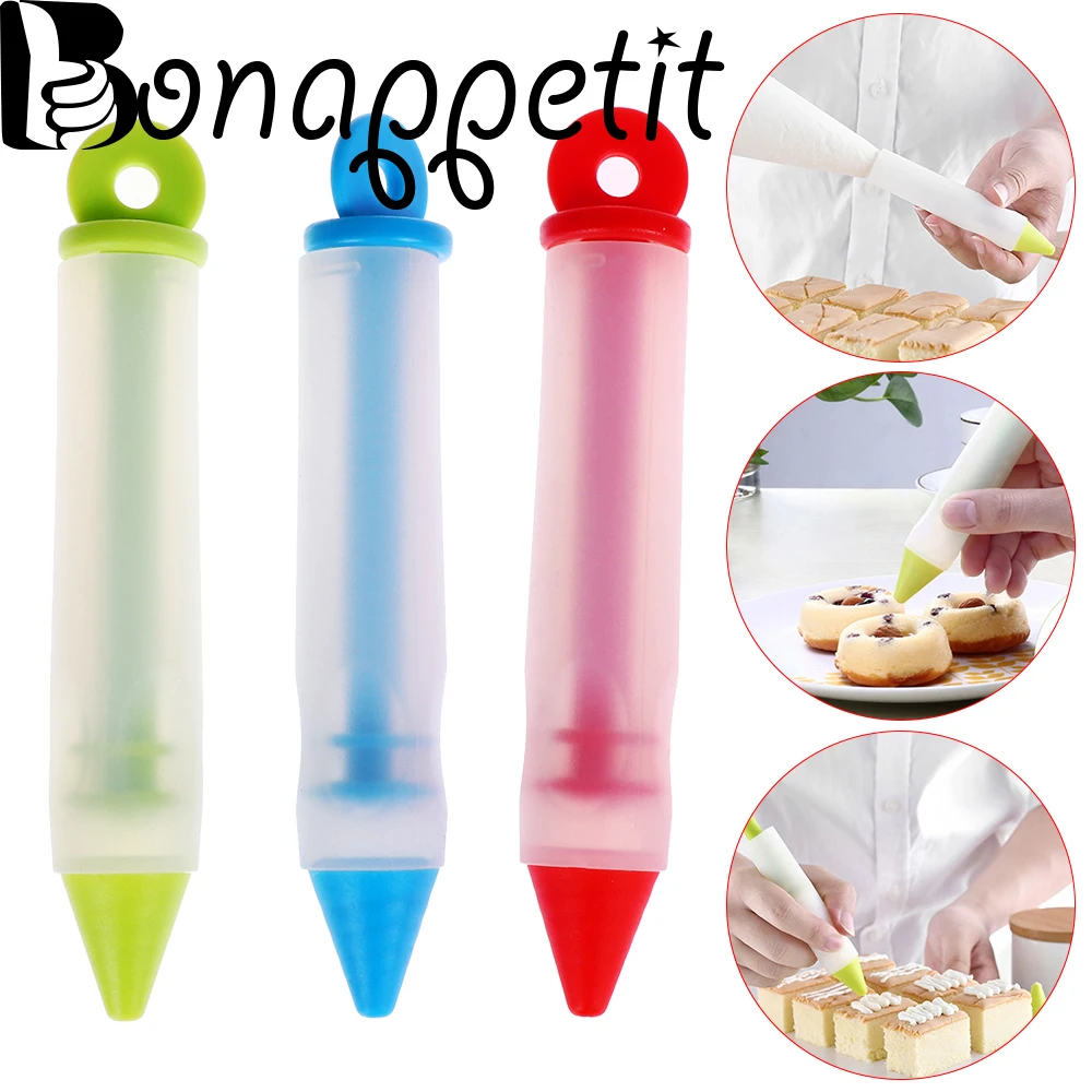 1 Decorating Pen+4 Nozzles Food Grade Silicone Cake Writing Pen Pastry Nozzles Dessert Decor Mold Cream Baking Pastry Tools
1 Decorating Pen+4 Nozzles Food Grade Silicone Cake Writing Pen Pastry Nozzles Dessert Decor Mold Cream Baking Pastry Tools