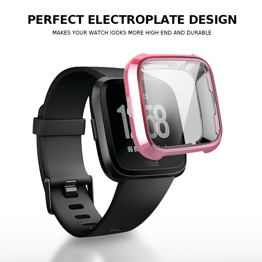 5 Colors Smartwatch Protector Ultra-thin Soft Plating TPU Cover For Fitbit Versa Full Protection Silicone Cases Wearable Devices
5 Colors Smartwatch Protector Ultra-thin Soft Plating TPU Cover For Fitbit Versa Full Protection Silicone Cases Wearable Devices