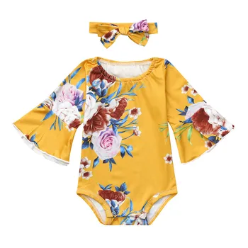 SZYADEOU Newborn Infant Toddler Baby jumpsuit Romper baby Girls Boys meisje clothes Outfits Sets Long Sleevel Floral Print L4
SZYADEOU Newborn Infant Toddler Baby jumpsuit Romper baby Girls Boys meisje clothes Outfits Sets Long Sleevel Floral Print L4