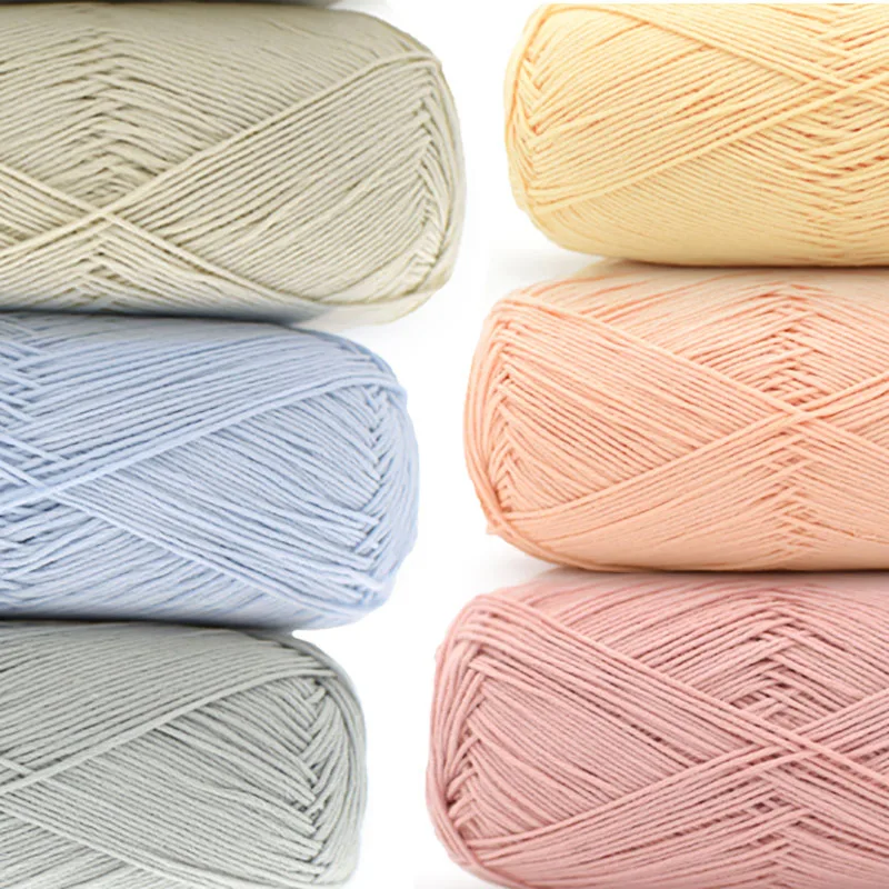 Combed Soft 100% Organic Cotton Baby Yarn Hand Knitting Crochet Thread First Class Cotton Yarn 10balls/lot 500g Wholesale JB002
Combed Soft 100% Organic Cotton Baby Yarn Hand Knitting Crochet Thread First Class Cotton Yarn 10balls/lot 500g Wholesale JB002