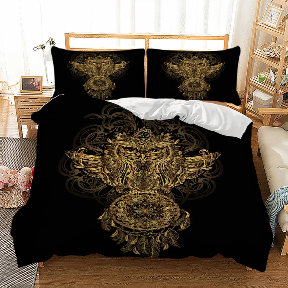 Golden Owl Bedding Set Twin Full Queen King UK Double AU Single Size 3D Bed Linen Set Animal Bedclothes 3pcs
Golden Owl Bedding Set Twin Full Queen King UK Double AU Single Size 3D Bed Linen Set Animal Bedclothes 3pcs