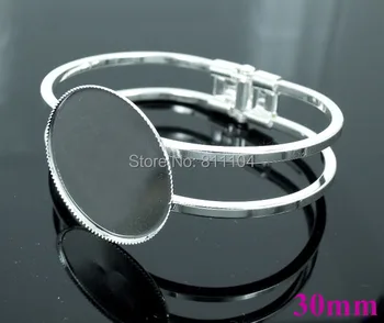 30mm New Imitation Rhodium tone Plated Blank Bases Round Bezel Cabochon Settings Spring Bracelet Cuff Bangle Blank Wholesale
30mm New Imitation Rhodium tone Plated Blank Bases Round Bezel Cabochon Settings Spring Bracelet Cuff Bangle Blank Wholesale
