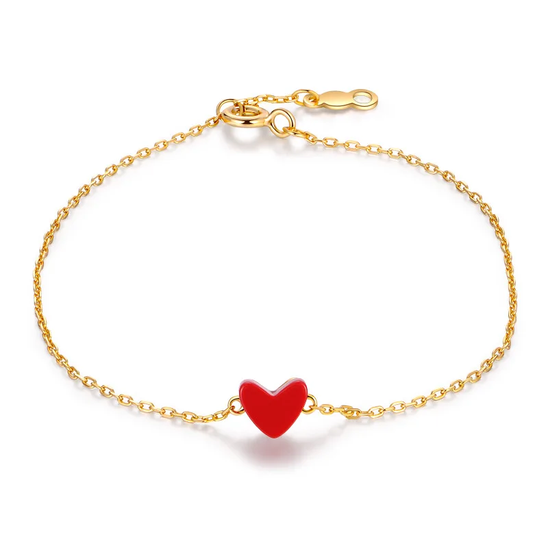 Ruifan Small Red Love Heart 18K Gold 925 Sterling Silver Bracelets for Ladies Women Chain Link Bracelet Fine Jewelry YBR139
Ruifan Small Red Love Heart 18K Gold 925 Sterling Silver Bracelets for Ladies Women Chain Link Bracelet Fine Jewelry YBR139