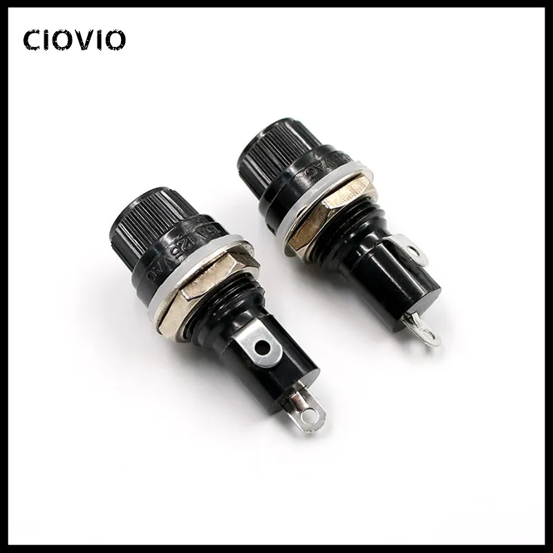 5pcslot 520mm 6 30mm glass fuse holders 5x20 6x30 insurance tube socket fuse holder for insurance