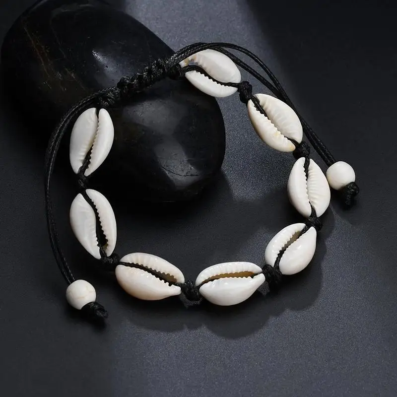 Boho Handmade Rope Chain Natural Shells Anklets for Women Shell Foot Bracelet Beach Jewelry Lucky Gifts 19cm-32cm
Boho Handmade Rope Chain Natural Shells Anklets for Women Shell Foot Bracelet Beach Jewelry Lucky Gifts 19cm-32cm