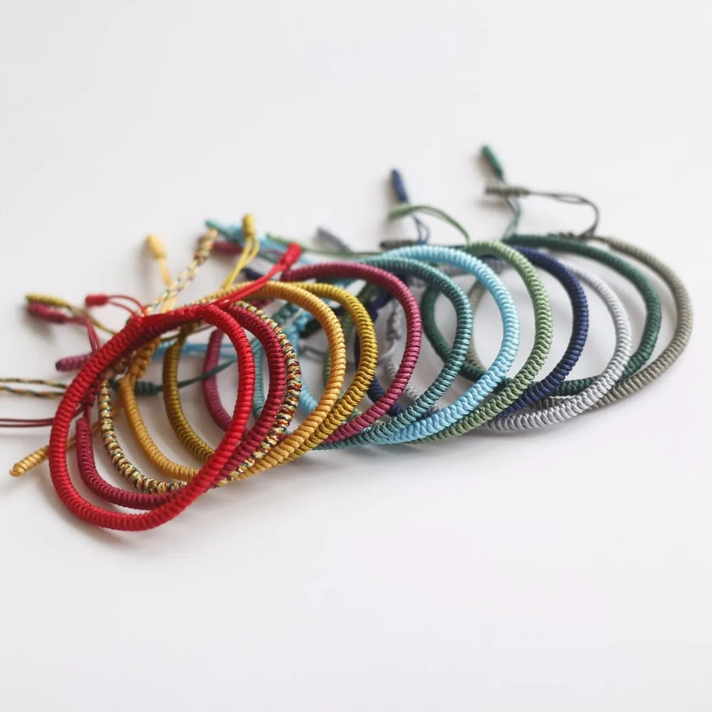 Tibetan Buddhist Handmade Knots Lucky Rope Bracelet Unisex 2017 Buddhism Jewelry Size Adjustable Dropshiping
Tibetan Buddhist Handmade Knots Lucky Rope Bracelet Unisex 2017 Buddhism Jewelry Size Adjustable Dropshiping