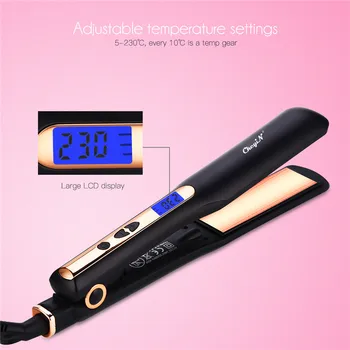 2 In 1 Ceramic Hair Iron Curling LCD Display Straightening Iron Temperature Adjustable Straightener Flat Iron Styling Tool
2 In 1 Ceramic Hair Iron Curling LCD Display Straightening Iron Temperature Adjustable Straightener Flat Iron Styling Tool