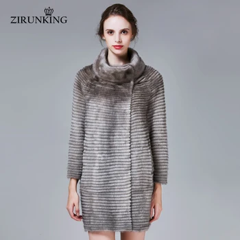 ZIRUNKING Women Fashion Real Mink Fur Coat Woman Winter Plus Size Mink Fur Stripes Shuba Outerwear Female Overcoat ZC1709
ZIRUNKING Women Fashion Real Mink Fur Coat Woman Winter Plus Size Mink Fur Stripes Shuba Outerwear Female Overcoat ZC1709