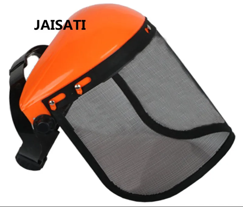 JAISATI Head mounted anti-shock mowing mask oil saw protection belt net helmet protective mower masks
JAISATI Head mounted anti-shock mowing mask oil saw protection belt net helmet protective mower masks