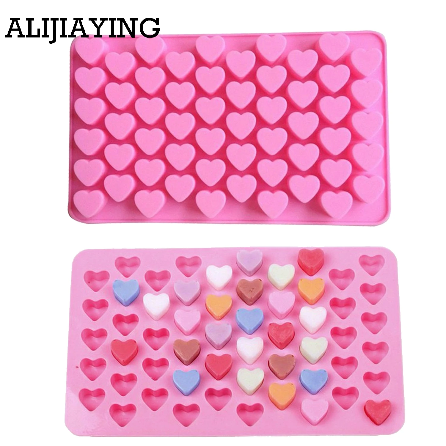 A202 1ps 55 Holes Mini Love Silicone Cake Mold Baking Mould Chocolate Decoration tools Silicone DIY Heart Shape Mold Cake
A202 1ps 55 Holes Mini Love Silicone Cake Mold Baking Mould Chocolate Decoration tools Silicone DIY Heart Shape Mold Cake