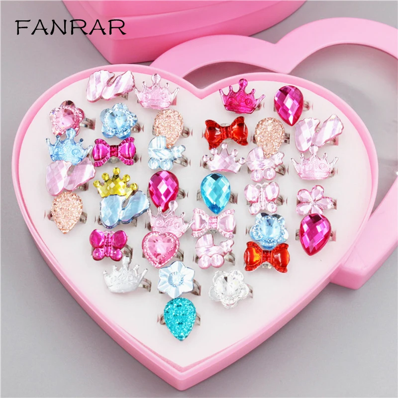 FANRAR 36Pcs Cute Mix color crystal Flower Bowknot Adjustable Assorted Child Rings For Kids Girls Imitation Rhinestone Rings
FANRAR 36Pcs Cute Mix color crystal Flower Bowknot Adjustable Assorted Child Rings For Kids Girls Imitation Rhinestone Rings
