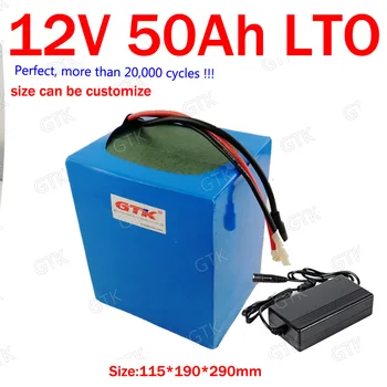 GTK 12v 50ah LTO battery pack Lithium titanate deep cycle for 1200W caravan solar energy storage boat vehicle RV + 10A Charger
GTK 12v 50ah LTO battery pack Lithium titanate deep cycle for 1200W caravan solar energy storage boat vehicle RV + 10A Charger