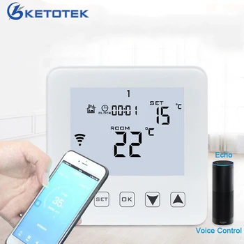 16A WIFI Thermosat Alexa Voice Control Weekly Programmable Underfloor Heating Thermostat LCD Room Temperature Controller
16A WIFI Thermosat Alexa Voice Control Weekly Programmable Underfloor Heating Thermostat LCD Room Temperature Controller