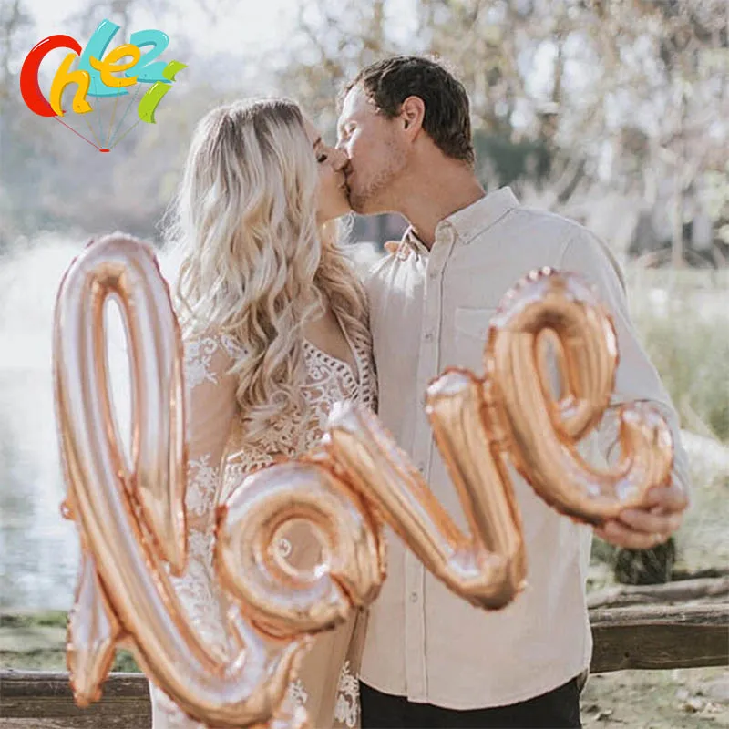 Giant Link Love Foil Helium Balloons Rose Gold Letter Balls bottle cup Globos Valentine's day Wedding Party Decor Bridal Shower
Giant Link Love Foil Helium Balloons Rose Gold Letter Balls bottle cup Globos Valentine's day Wedding Party Decor Bridal Shower