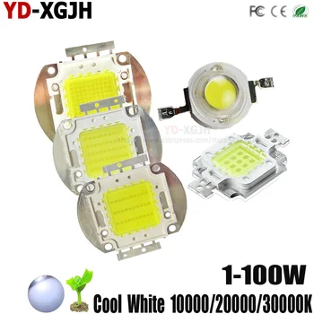 

High Power LED Chip Pure Cold White Lighting Beads 1W 3W 5W 10W 20W 30W 50W 100W 10000K-35000K Integrated Matrix Bulb COB Lamp