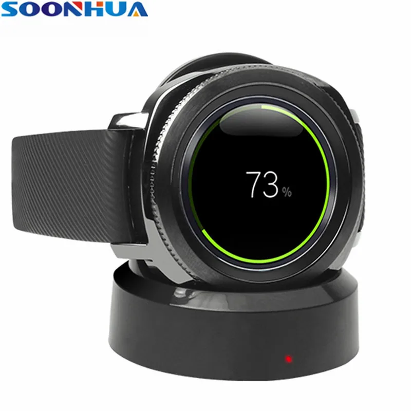 SOONHUA Ultra Slim ABS PC Wireless Tranqui Quick Charging LED Indicators Adapter With Convenient Magnetic Base For Samsung Gear
SOONHUA Ultra Slim ABS PC Wireless Tranqui Quick Charging LED Indicators Adapter With Convenient Magnetic Base For Samsung Gear