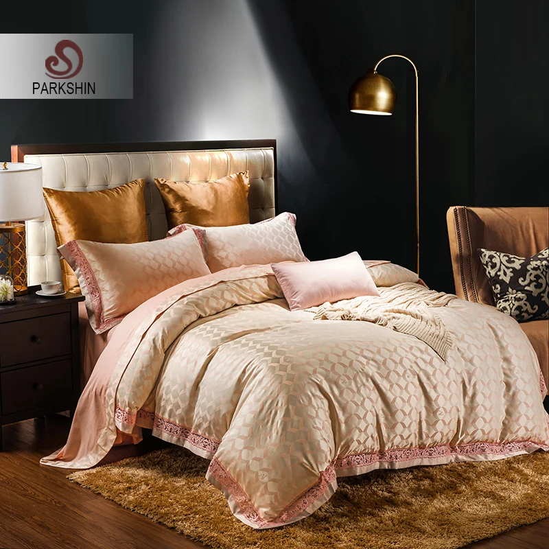 ParkShin Lace Decor Bedding Set Bed Sheet Pillowcases 100% Cotton Duvet Cover Set Bed Linen Euro Double Luxury Silk Bedspread
ParkShin Lace Decor Bedding Set Bed Sheet Pillowcases 100% Cotton Duvet Cover Set Bed Linen Euro Double Luxury Silk Bedspread