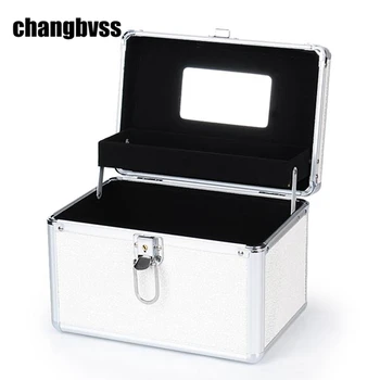 White Double Layer Portable Cosmetic Make up Storage Box Women Jewelry Box Container Large Capacity Makeup Organizer organizador
White Double Layer Portable Cosmetic Make up Storage Box Women Jewelry Box Container Large Capacity Makeup Organizer organizador