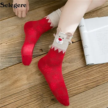 36Pair/lot 2018 Autumn and winter new Christmas stocks cartoon elk cute women's red socks Good quality
36Pair/lot 2018 Autumn and winter new Christmas stocks cartoon elk cute women's red socks Good quality