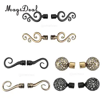 Pair 22mm Inner Dia. Drapery Curtain Panel Rod Pole End Caps Curtain Blind Accessories Finials for Window Decoration, 3 Styles
Pair 22mm Inner Dia. Drapery Curtain Panel Rod Pole End Caps Curtain Blind Accessories Finials for Window Decoration, 3 Styles