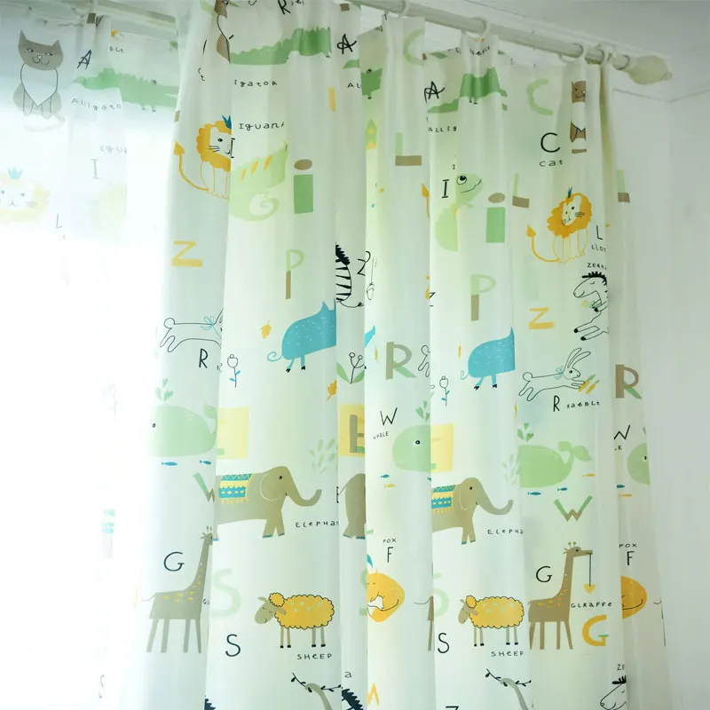 cartoon Style Printed Curtains for Children Blackout Cloth Nursery Sheer Tulle Curtains Cotton Kids Blinds Bedroom
cartoon Style Printed Curtains for Children Blackout Cloth Nursery Sheer Tulle Curtains Cotton Kids Blinds Bedroom