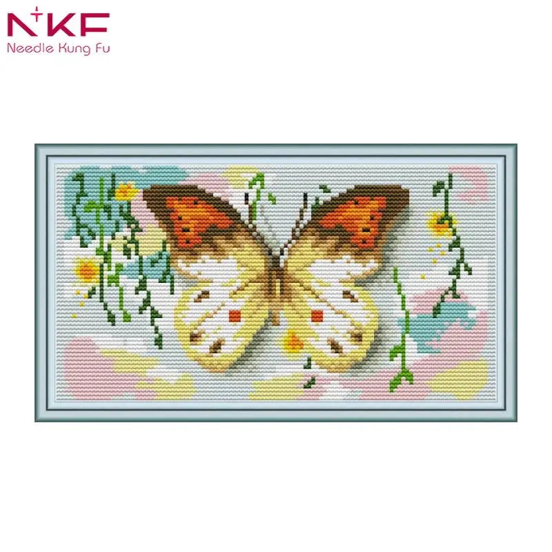 NKF New arrival Butterfly 8 Needlework DIY Handmade 11CT 14CT Cross Stitch Sets For Embroidery kits Gift room decor
NKF New arrival Butterfly 8 Needlework DIY Handmade 11CT 14CT Cross Stitch Sets For Embroidery kits Gift room decor