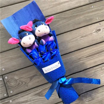 BOLAFYNIA donkey Plush Toys Soft Stuffed Toy Animal Dolls Plush bouquet For Valentine's Day Christmas Gifts
BOLAFYNIA donkey Plush Toys Soft Stuffed Toy Animal Dolls Plush bouquet For Valentine's Day Christmas Gifts