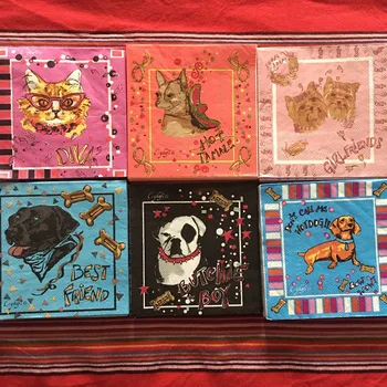 25cm 20 paper napkins tissue cute animal dog cat handkerchief oil craft decoupage guardanapos kid birthday party serviettes deco
25cm 20 paper napkins tissue cute animal dog cat handkerchief oil craft decoupage guardanapos kid birthday party serviettes deco