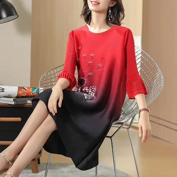 Print Dress Female Loose O Neck Flare Sleeve Knee Length Dresses 2019 Summer Fashion Seven Points New
Print Dress Female Loose O Neck Flare Sleeve Knee Length Dresses 2019 Summer Fashion Seven Points New