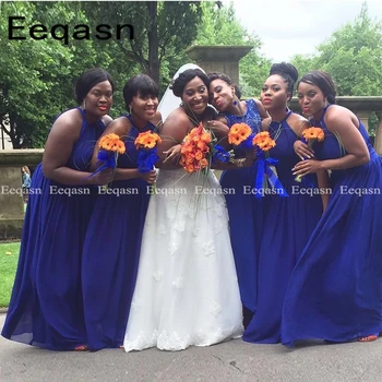Simple Blue Chiffon Bridesmaid Dresses for Wedding Party 2020 Adult African Black Girls Long Custom Formal Party Gowns Under 100
Simple Blue Chiffon Bridesmaid Dresses for Wedding Party 2020 Adult African Black Girls Long Custom Formal Party Gowns Under 100