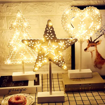 Battery Operated LED Night Light Christmas Tree Stars Heart Love Shaped Warm White Girl Room Decoration Night Table Lamp
Battery Operated LED Night Light Christmas Tree Stars Heart Love Shaped Warm White Girl Room Decoration Night Table Lamp