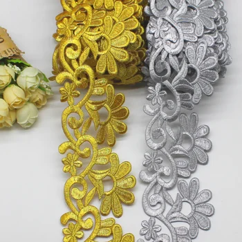 YACKALASI 3 Yards Gold Embroidered Lace Cosplay Costume Braid Appliqued Lace Iron on Ribbon 6cm Wide
YACKALASI 3 Yards Gold Embroidered Lace Cosplay Costume Braid Appliqued Lace Iron on Ribbon 6cm Wide