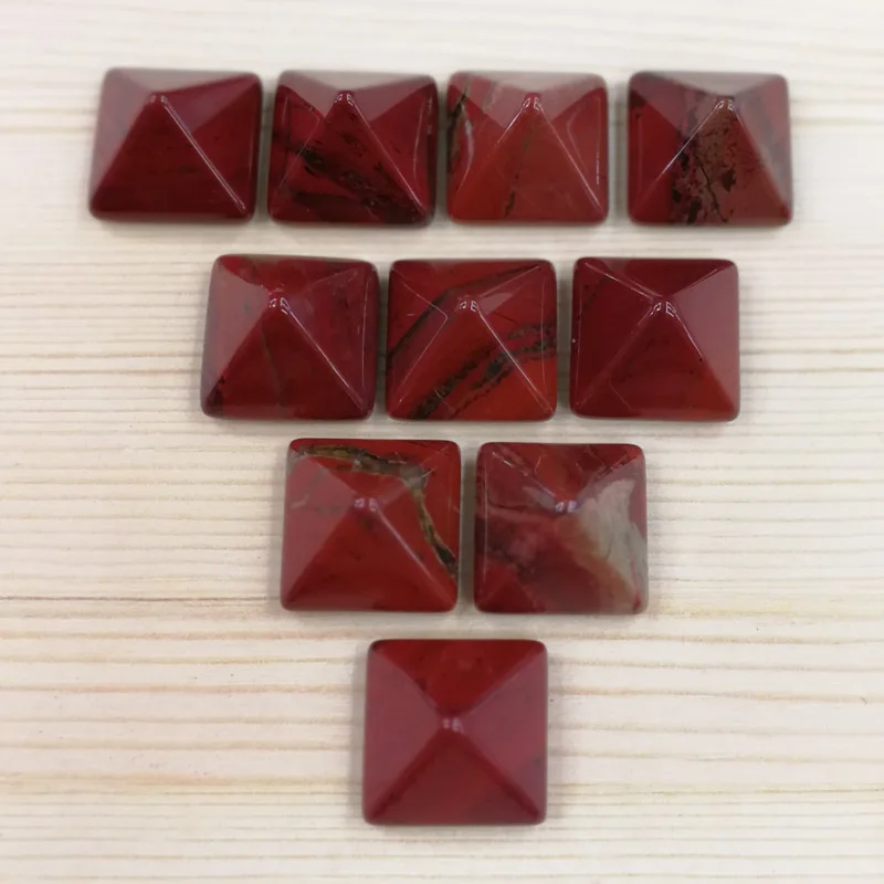 Fashion 14MM square pyramid cab cabochons natural rainbow stone beads 50pcs for Jewelry making Earring accessorie No hole
Fashion 14MM square pyramid cab cabochons natural rainbow stone beads 50pcs for Jewelry making Earring accessorie No hole