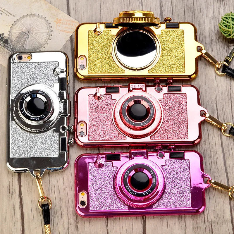Flash Fashion Korean Camera Phone Case with Lanyard for iPhone 8 Glitter XR Vintage 6s Xs max Bracket Mirror 7 plus Back Cover X
Flash Fashion Korean Camera Phone Case with Lanyard for iPhone 8 Glitter XR Vintage 6s Xs max Bracket Mirror 7 plus Back Cover X
